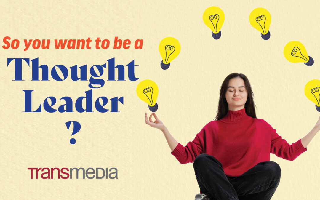 So You Want to be Thought Leader?